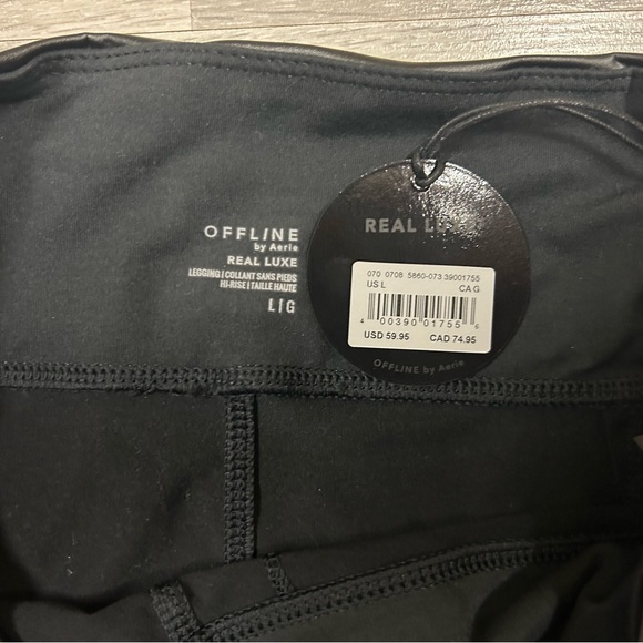 Aerie faux luxe leather black legging - Picture 3 of 4